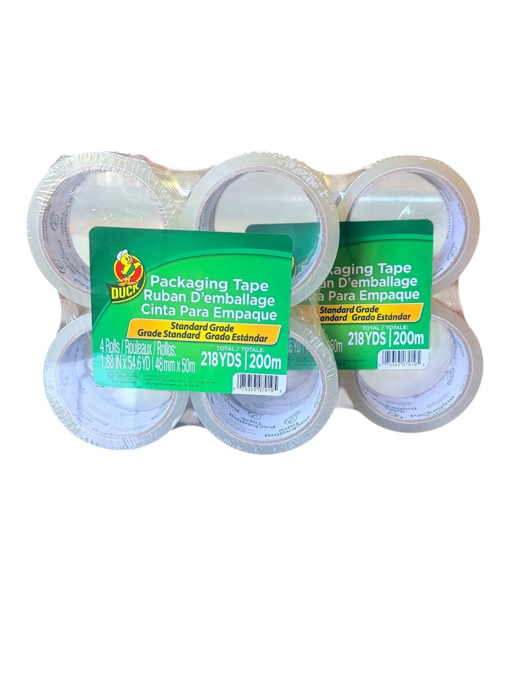 Clear Packaging Tape 4 Pack - Clear Set of 2